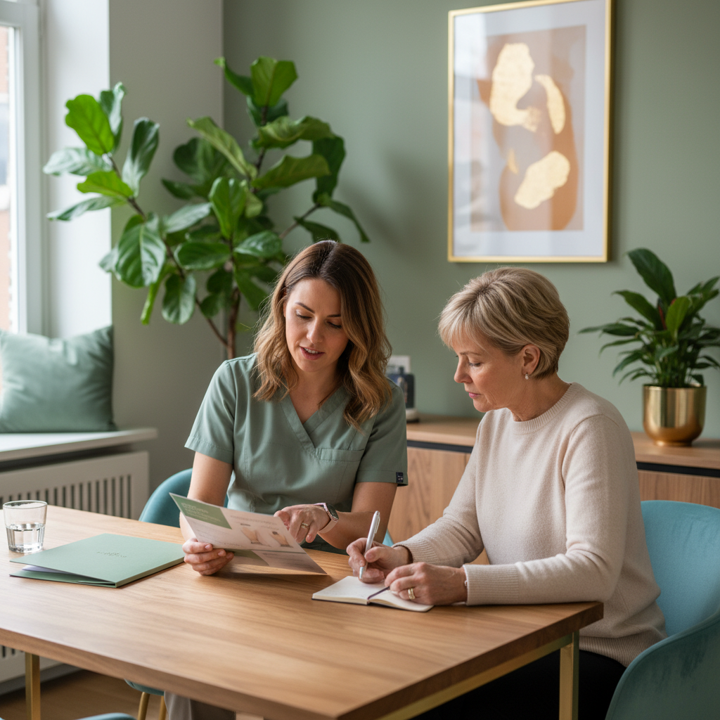 Bespreking hormoontherapie overgang